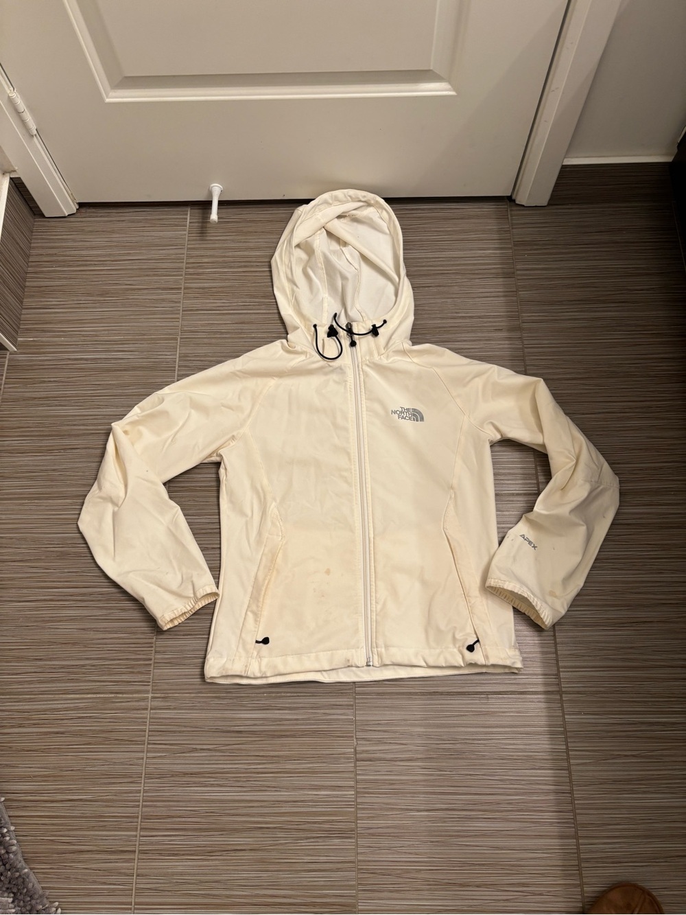 The North Face Off-White Hooded Wind Breaker Jacket